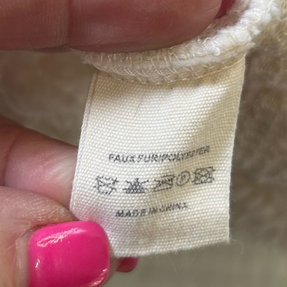 Katydid Cream Quarter Zip Fleece Pullover. Size Large. Gorpcore. Cabincore. Cozy - Picture 3 of 6